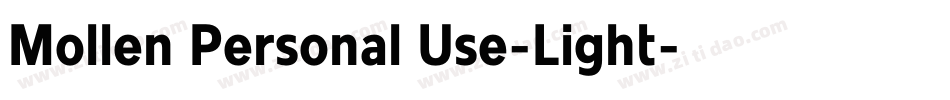 Mollen Personal Use-Light字体转换